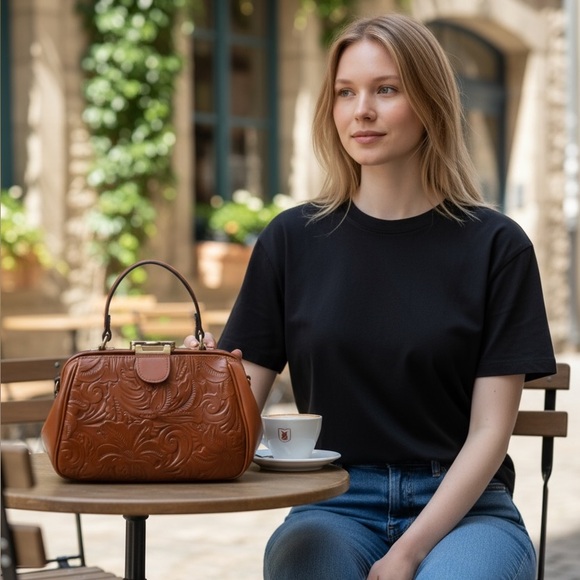 Luxury Patricia Nash Gracchi Florence Satchel - New with Tags! - Picture 2 of 16